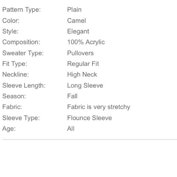 🆕mustard high neck wide sleeve knit top - Picture 7 of 8